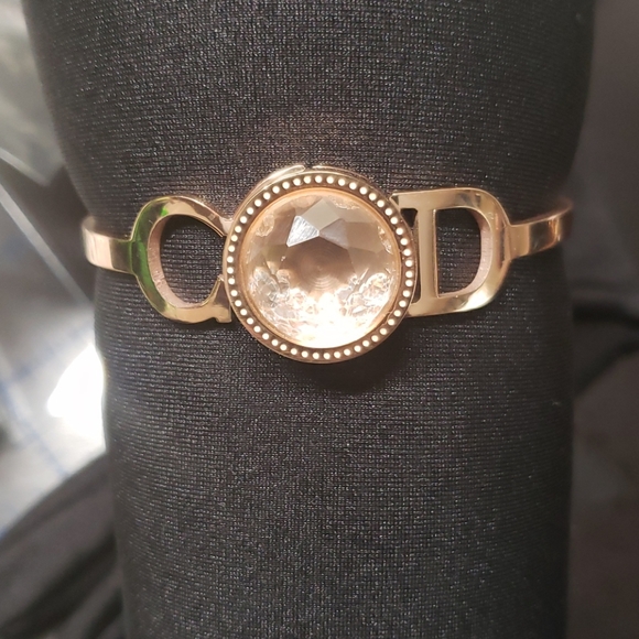 LAST ONE! Rose Gold "GOD" Stainless Steel Cuff Bracelet - Picture 2 of 4